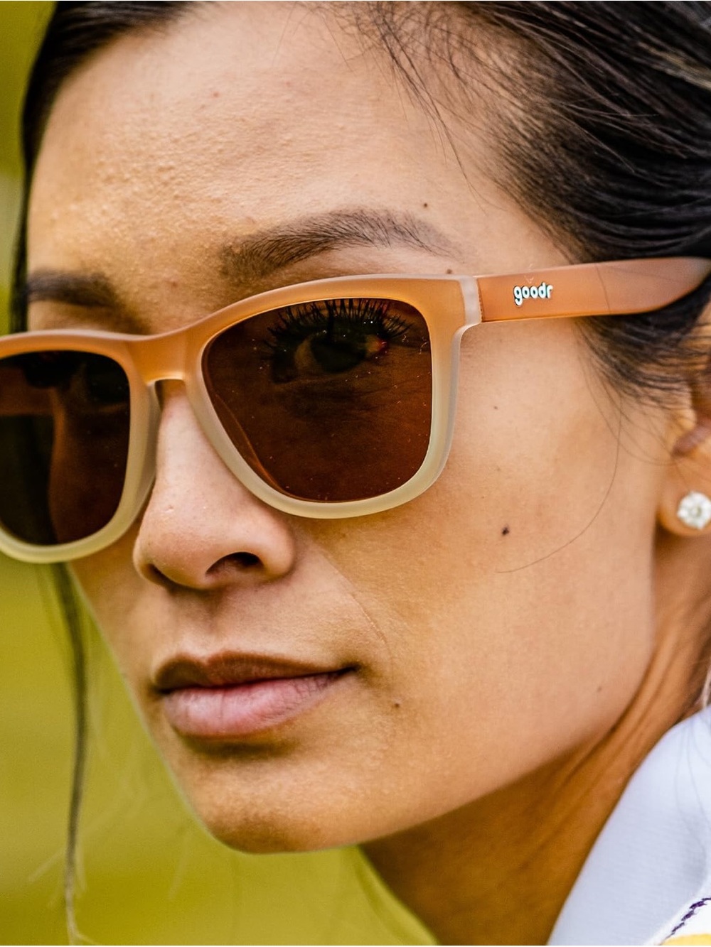 goodr Women's OG Three Parts Tee Brown Gradient Sunglasses